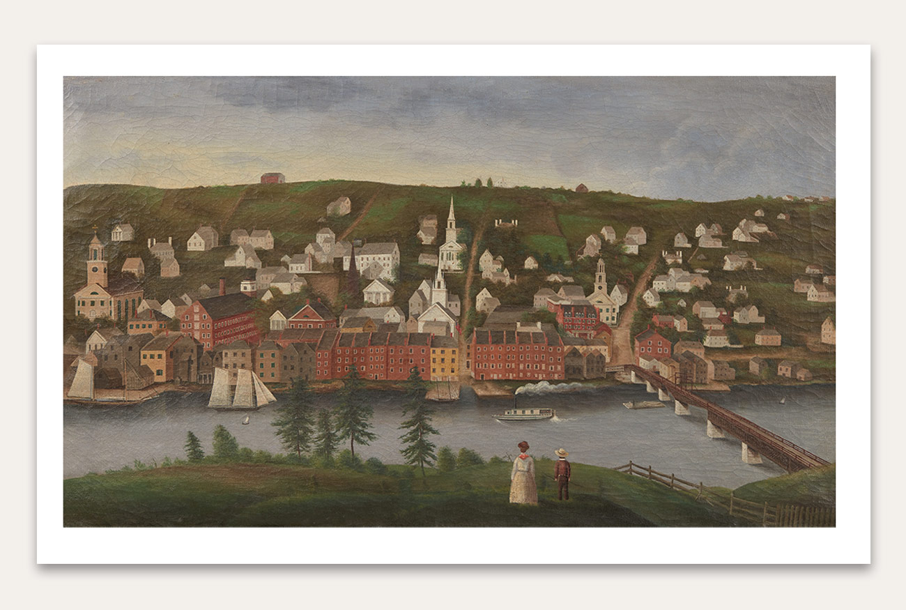 Print of Hallowell, circa 1860